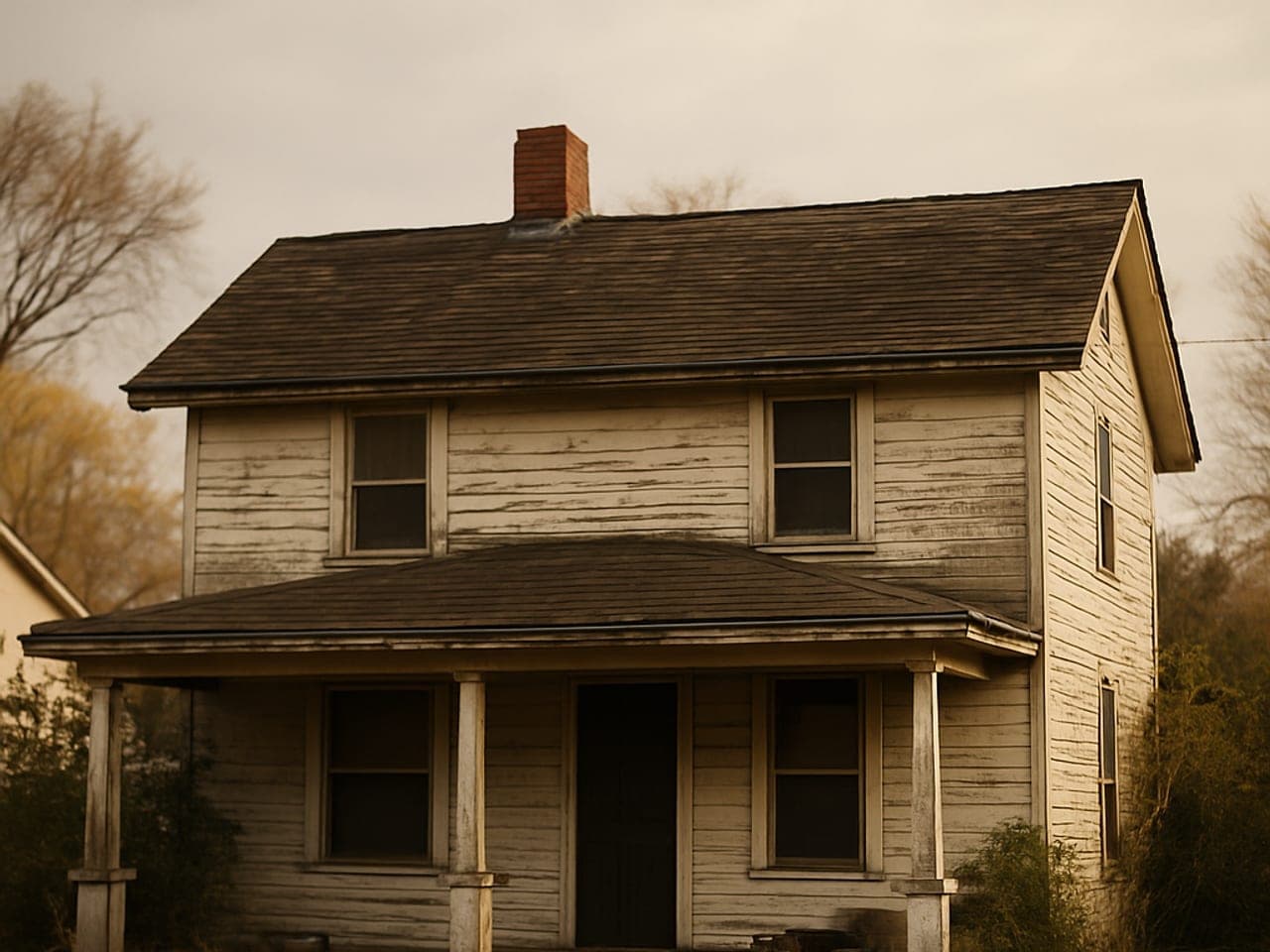 An older Ohio home in need of repairs — exactly the kind of house we buy as-is.