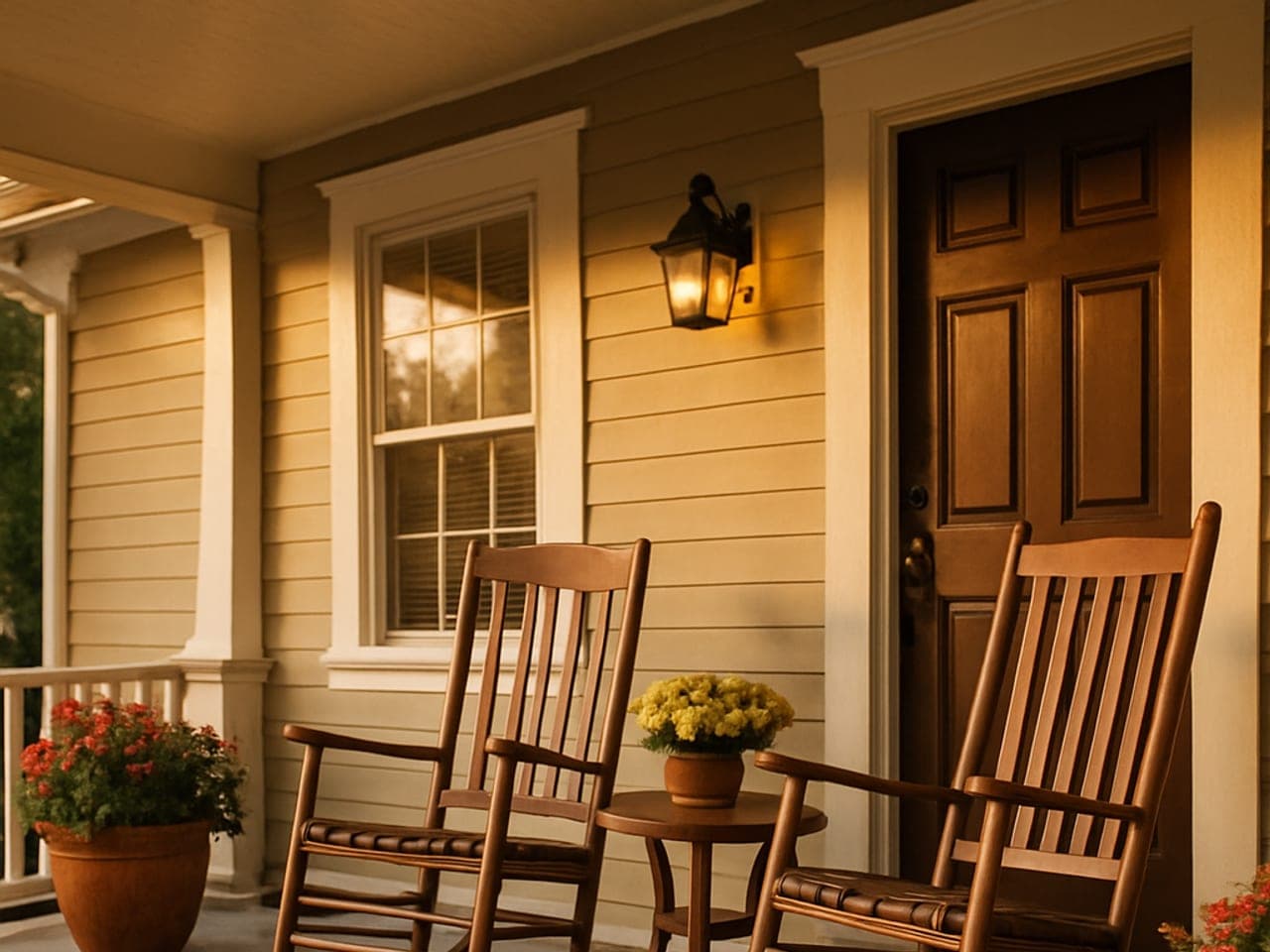 A welcoming Ohio front porch.